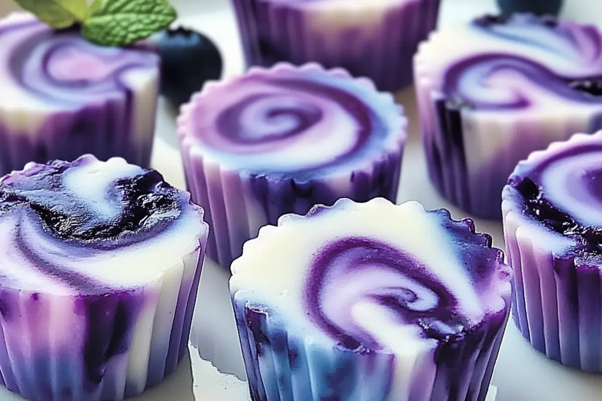 Blueberry Swirl Yogurt Bites – Easy & Healthy Frozen Snack