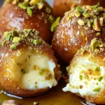 Ricotta Pistachio Honey Bites