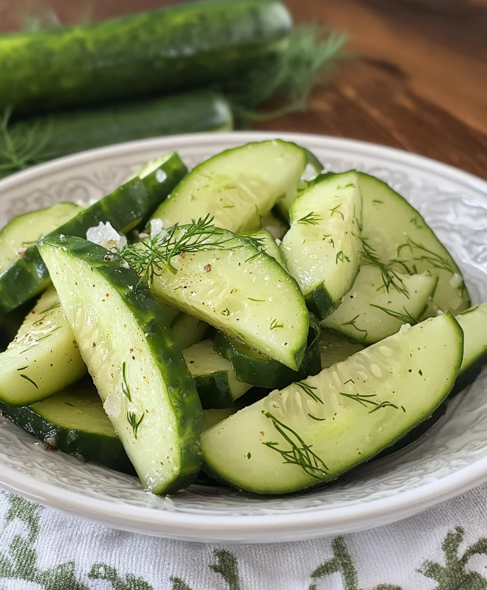 GARLIC DILL CUCUMBERS