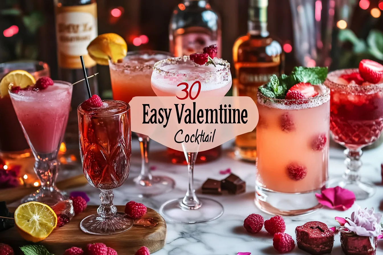 30 Easy Valentine Cocktail Recipes: Sip into Romance