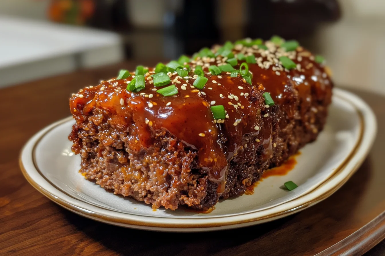 Sweet & Spicy Korean BBQ Meatloaf