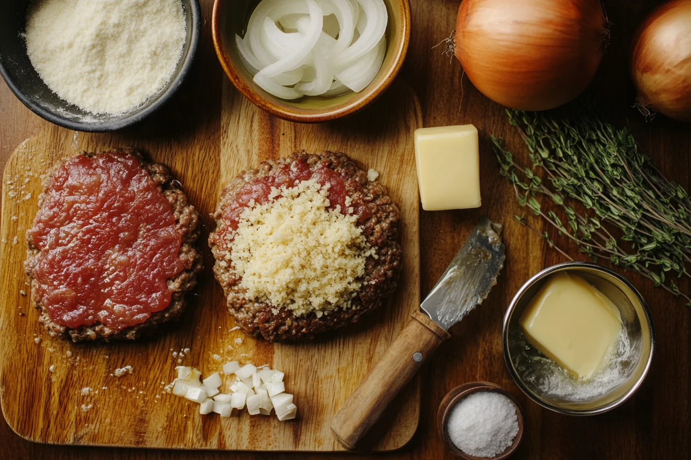Hamburger Steaks with Onion Gravy