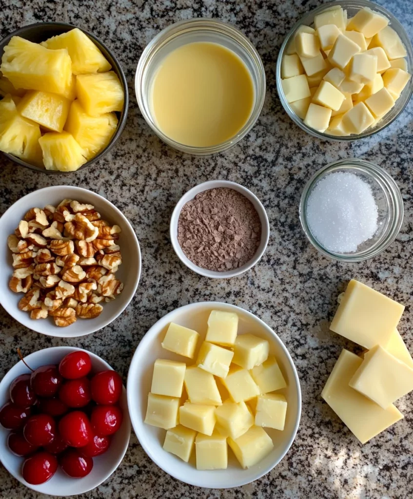 Pineapple Upside Down Cake Fudge