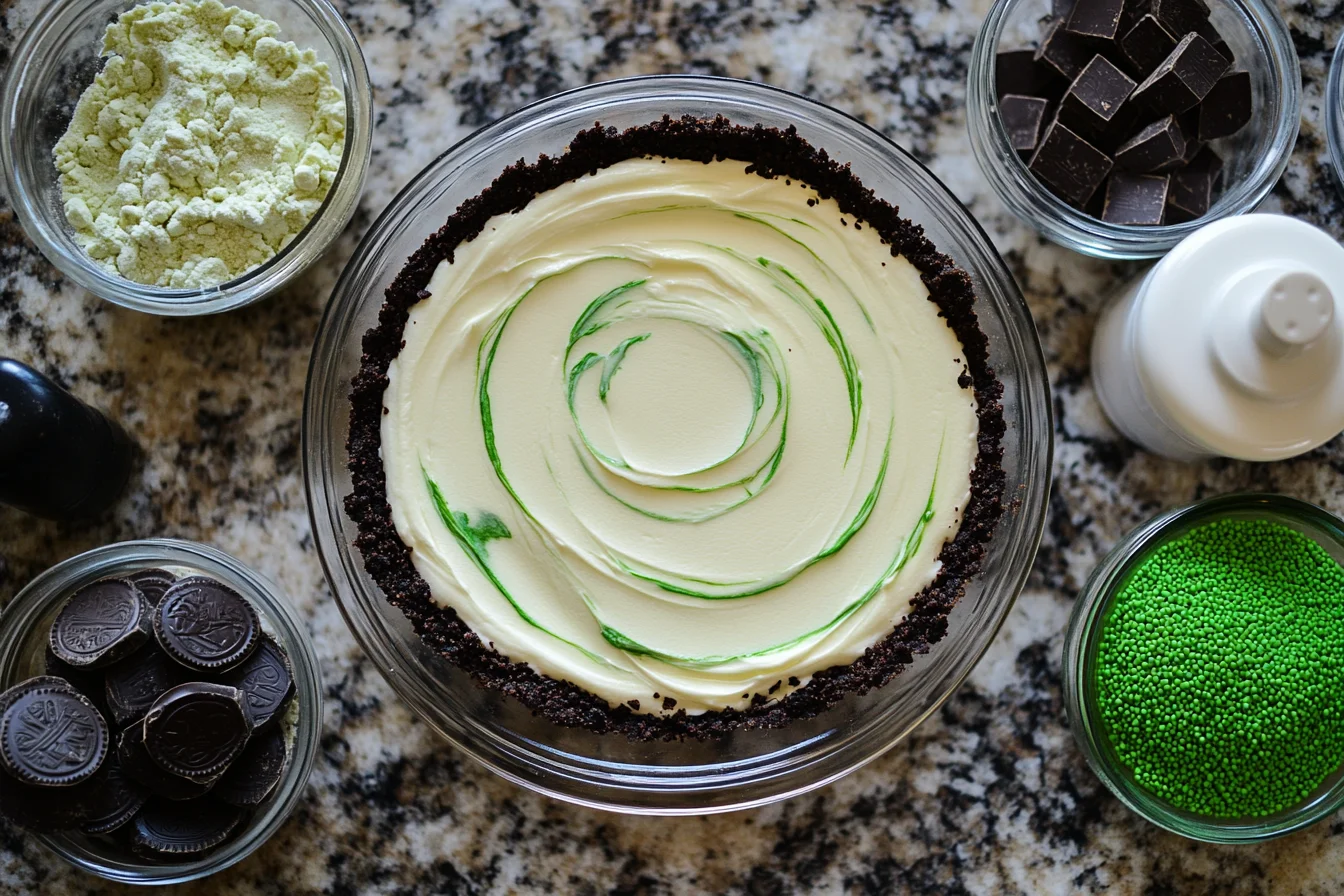 Shamrock Swirl Pie