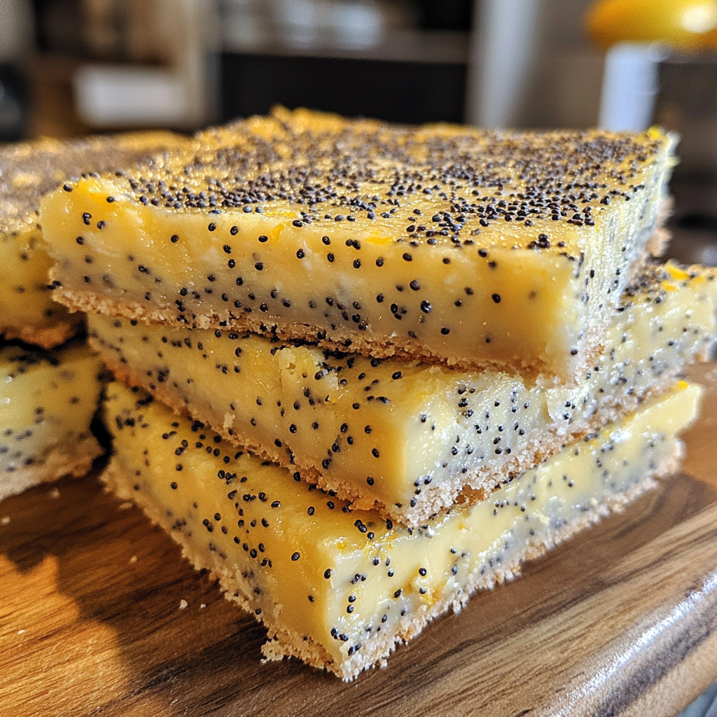 Lemon Poppy Seed Bars 