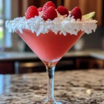 Tropical Raspberry Coconut Martini