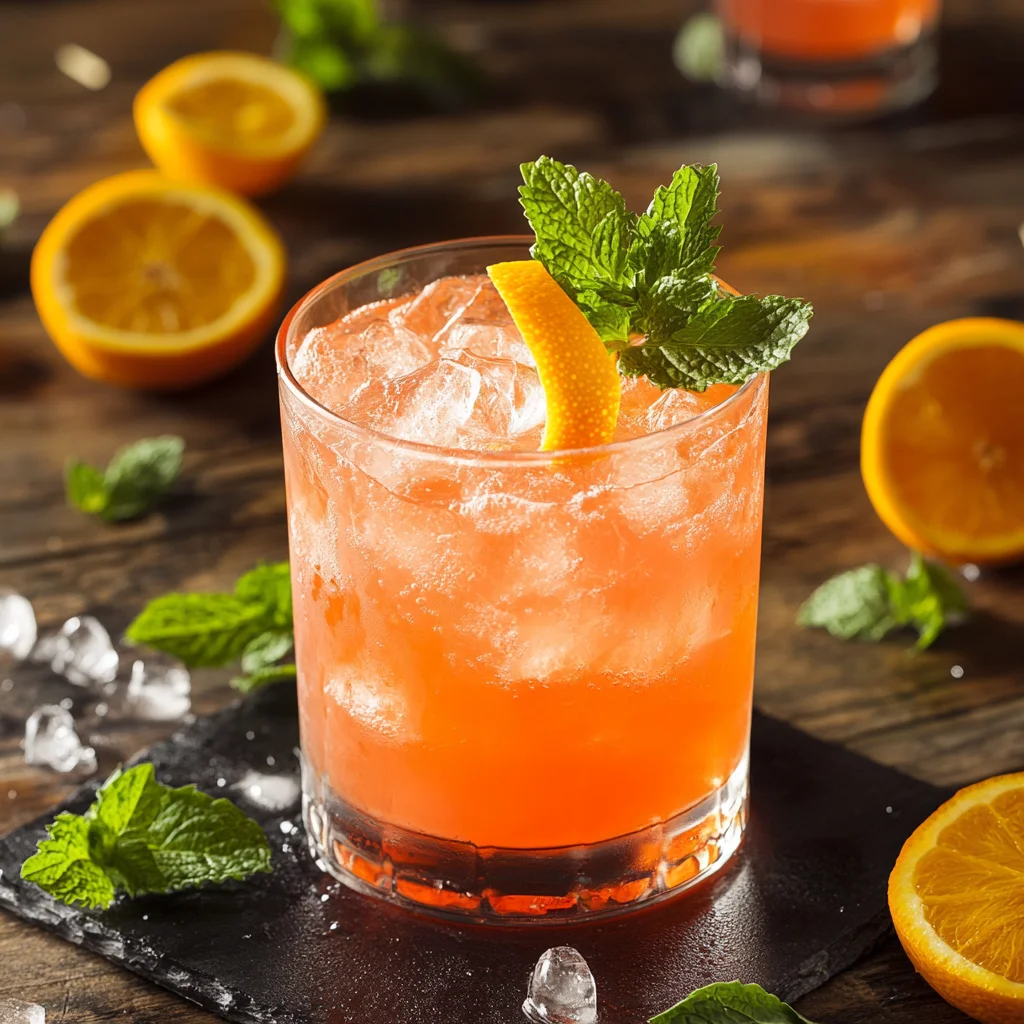 Smoky Boulevardier Cocktail 