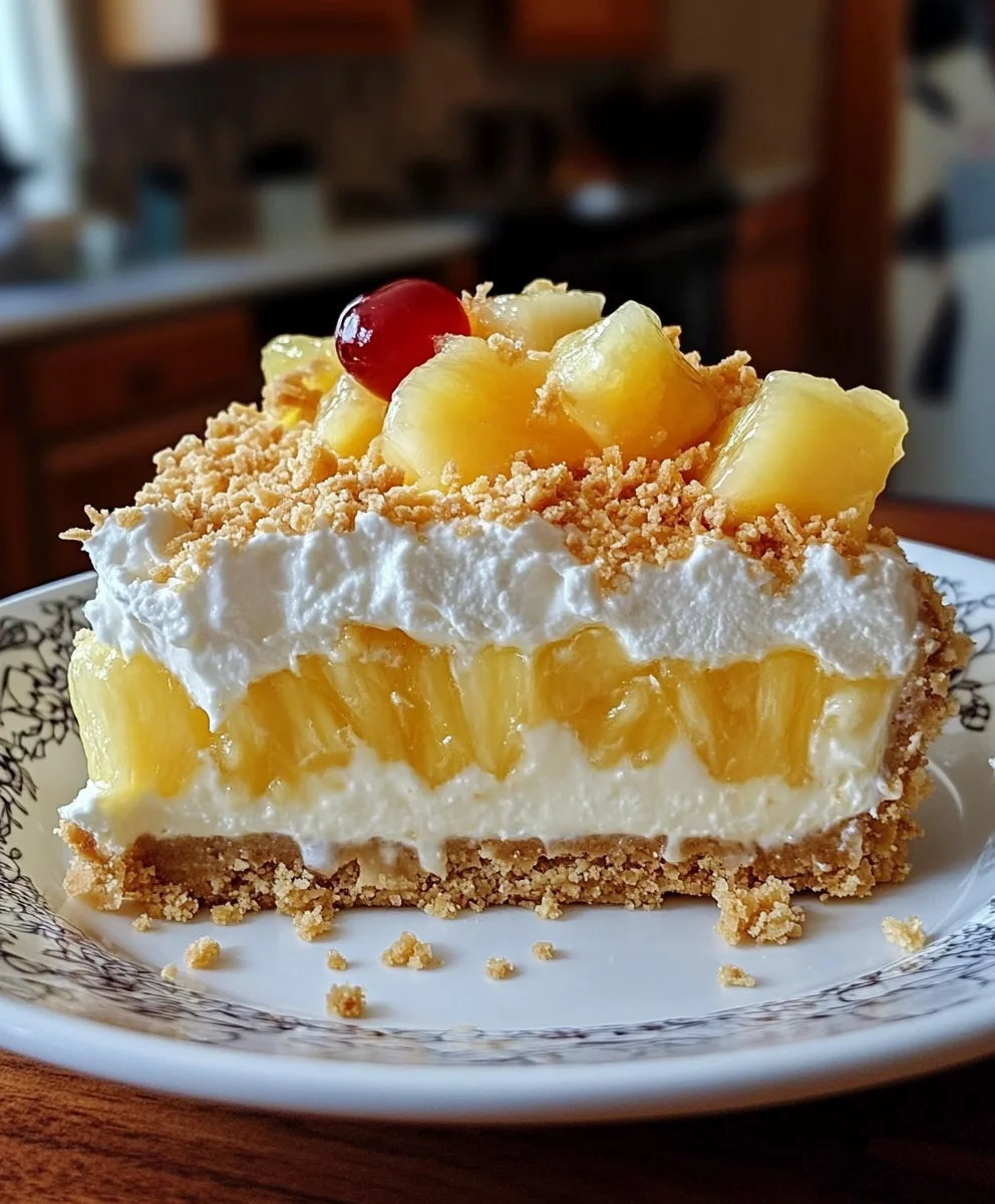 No-Bake Pineapple Heaven Cheesecake