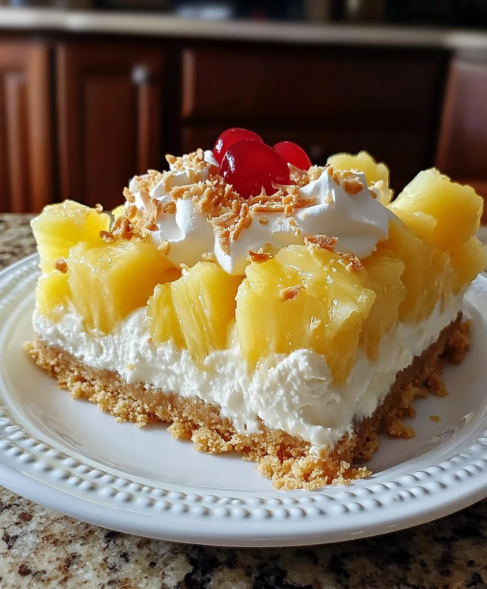 No-Bake Pineapple Heaven Cheesecake