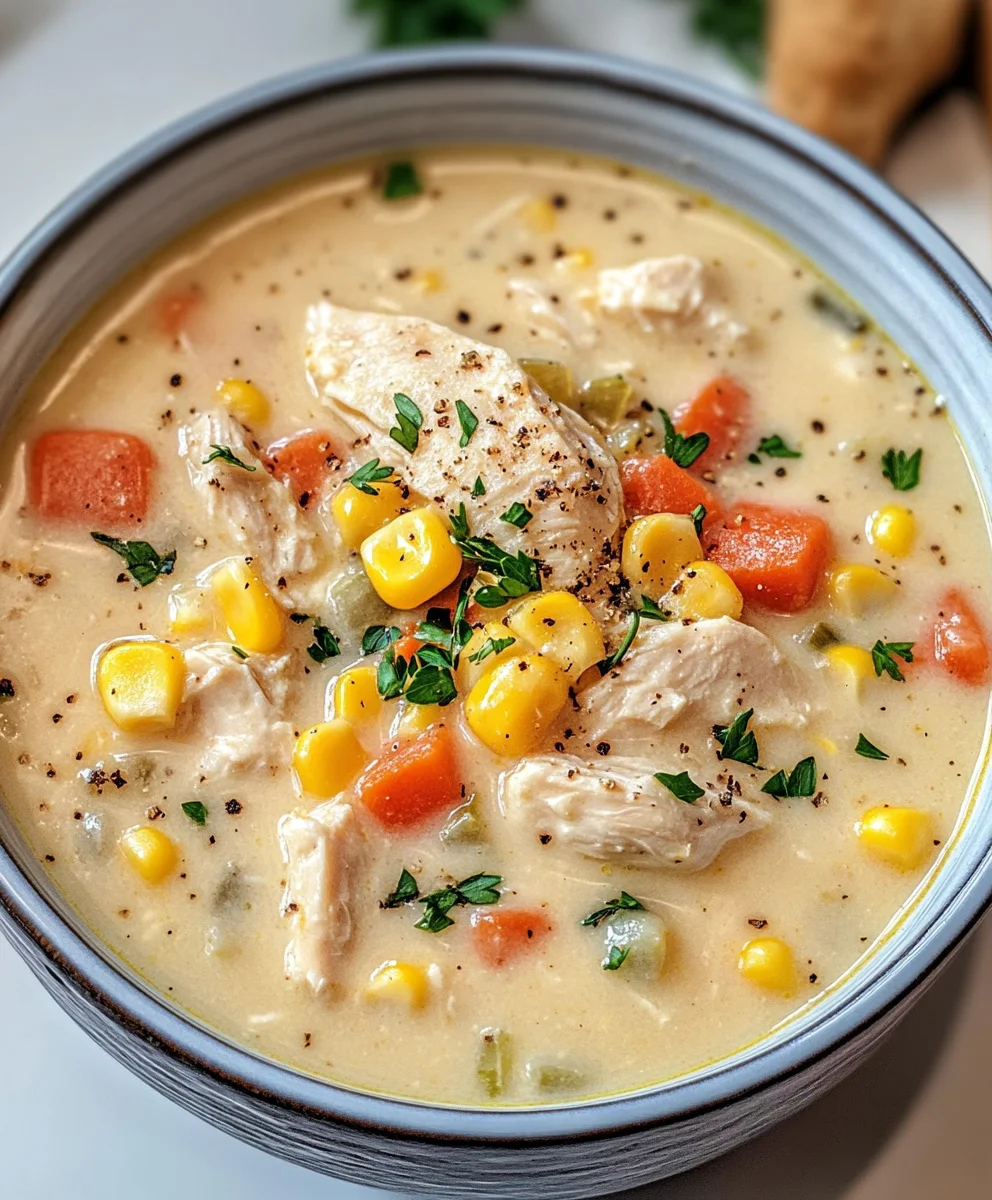 Crockpot Chicken Corn Chowder