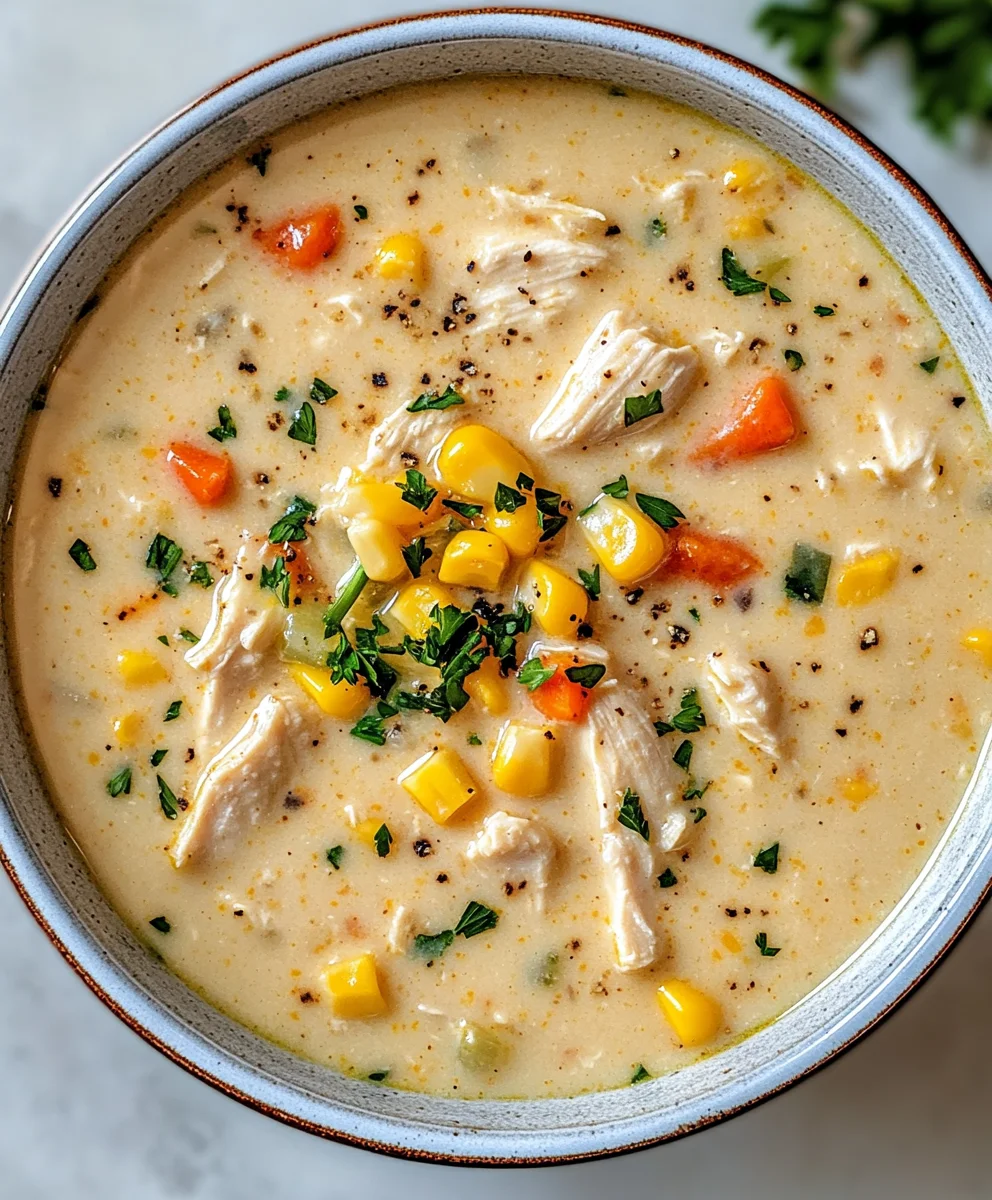 Crockpot Chicken Corn Chowder