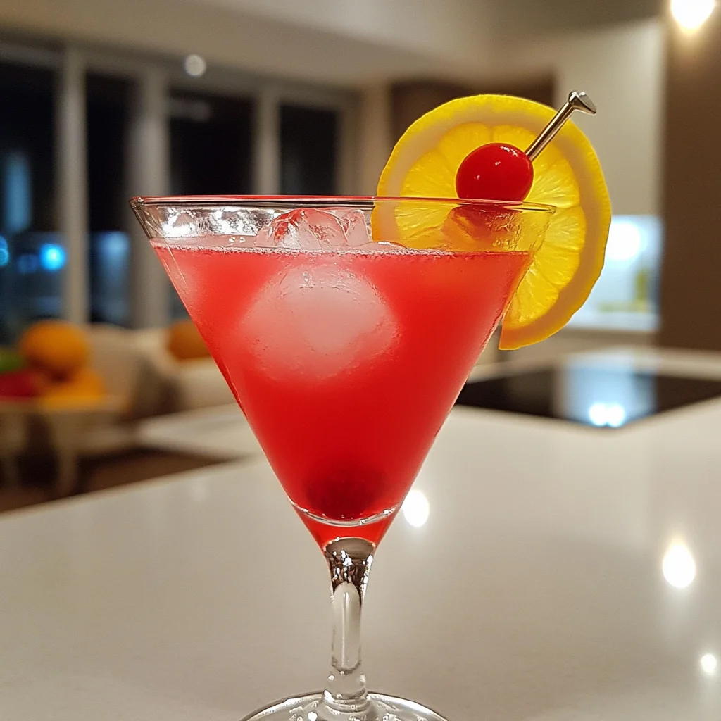 Sour Pink Cocktail 