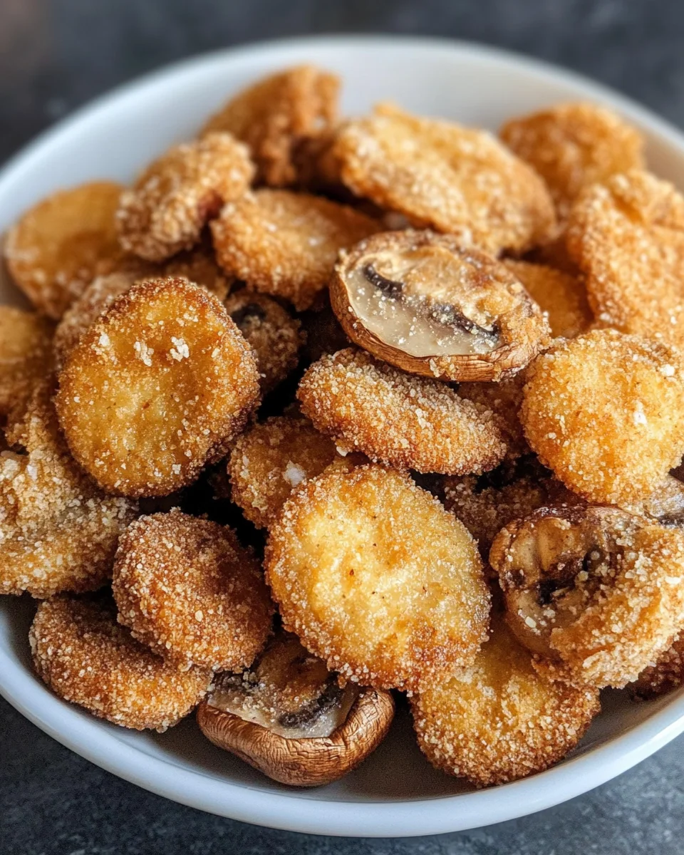 Crispy Fried Mushrooms with Cool Ranch Dip
