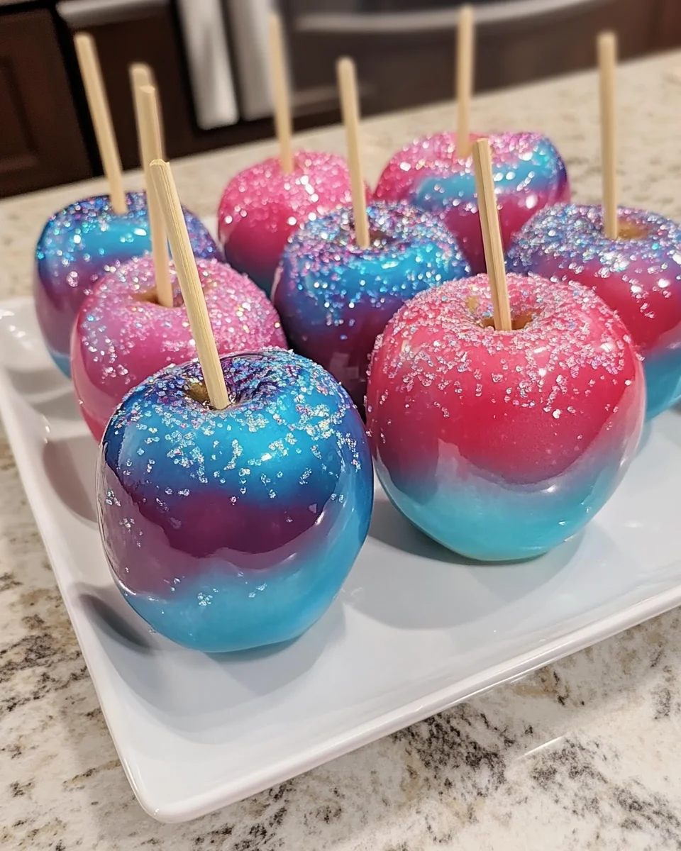 Cotton Candy Swirl Candy Apples: A Sweet Treat Delight