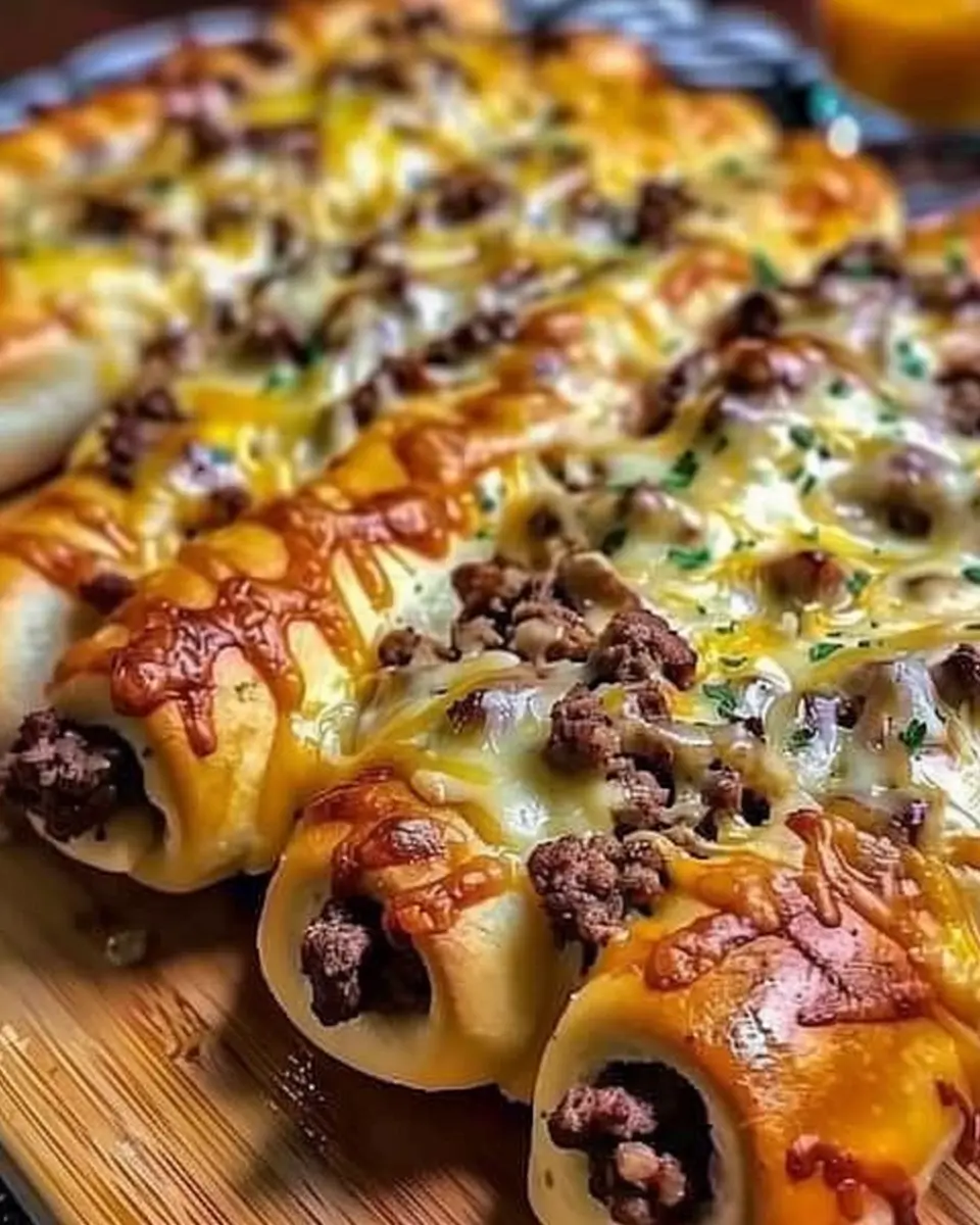 Philly Cheesesteak Stuffed Cheesy Breadsticks Recipe