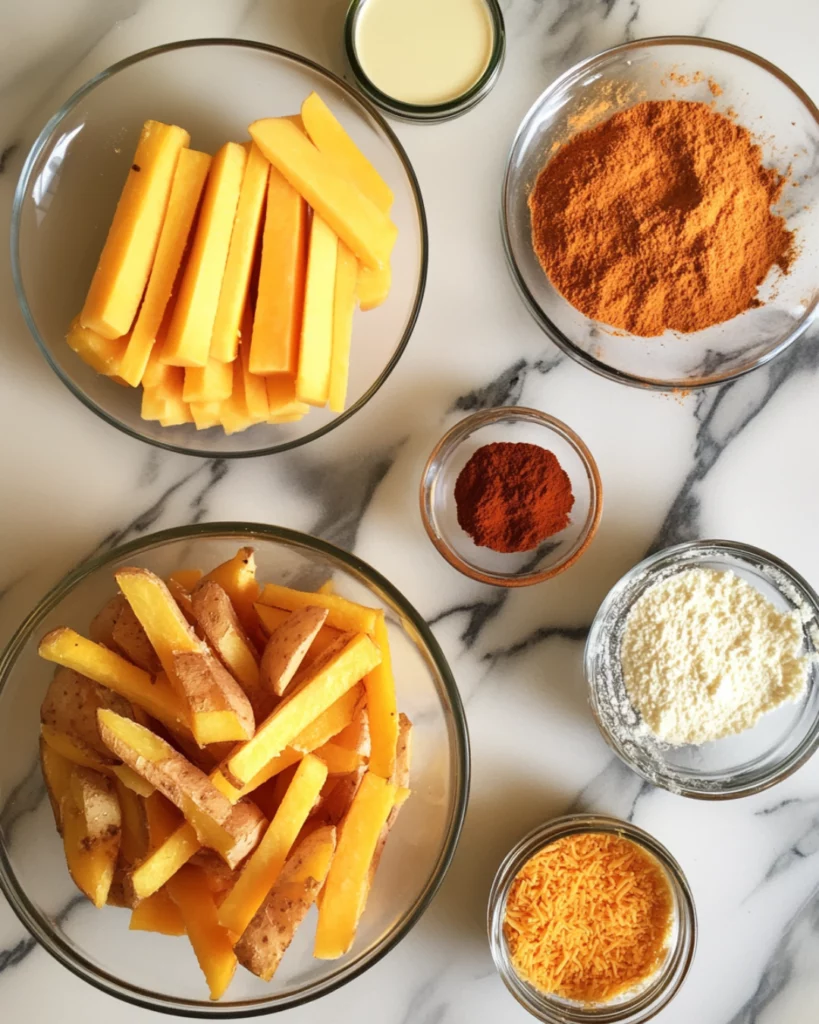 Homemade Taco Bell Nacho Fries with a side of creamy nacho cheese sauce