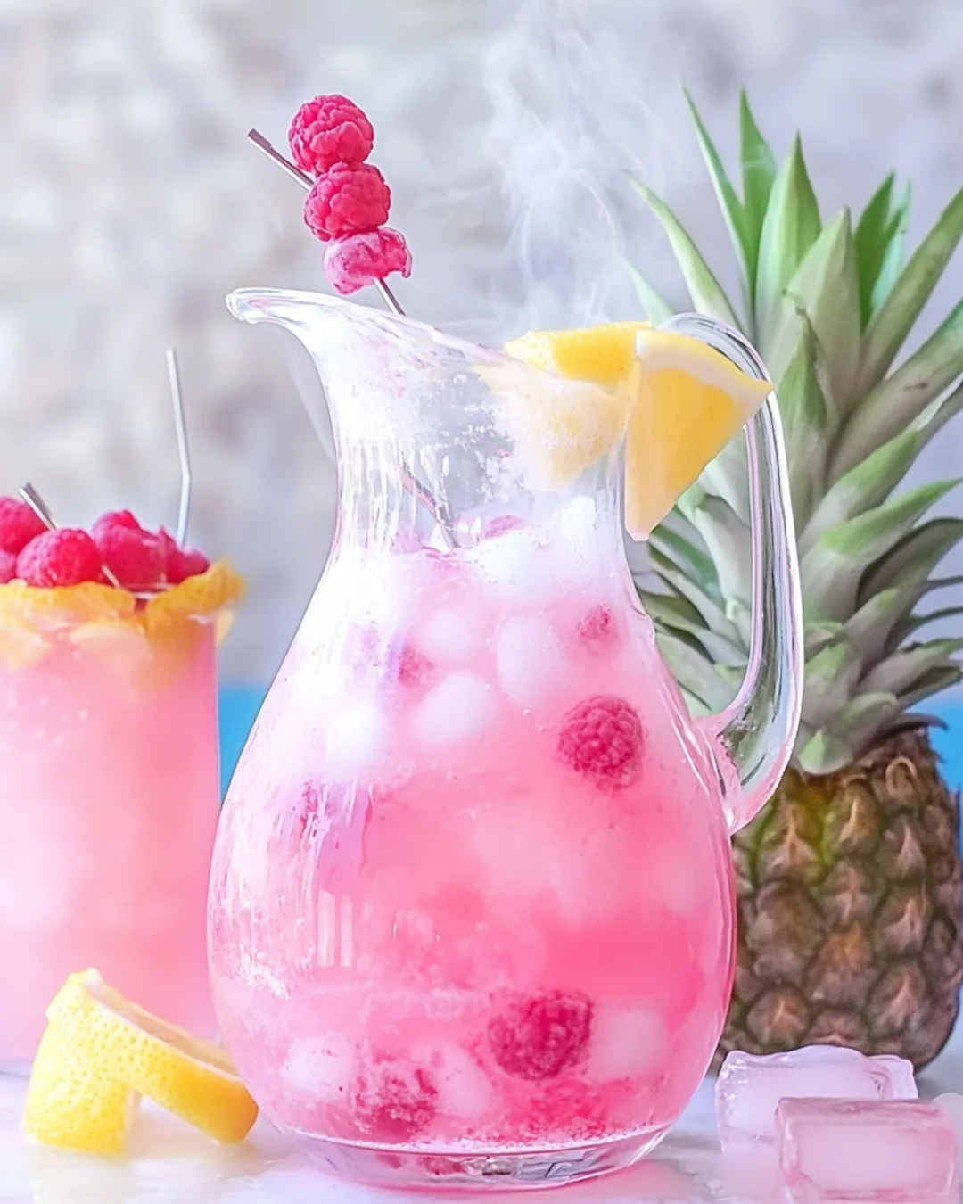 Raspberry Lemonade Vodka Spritzer