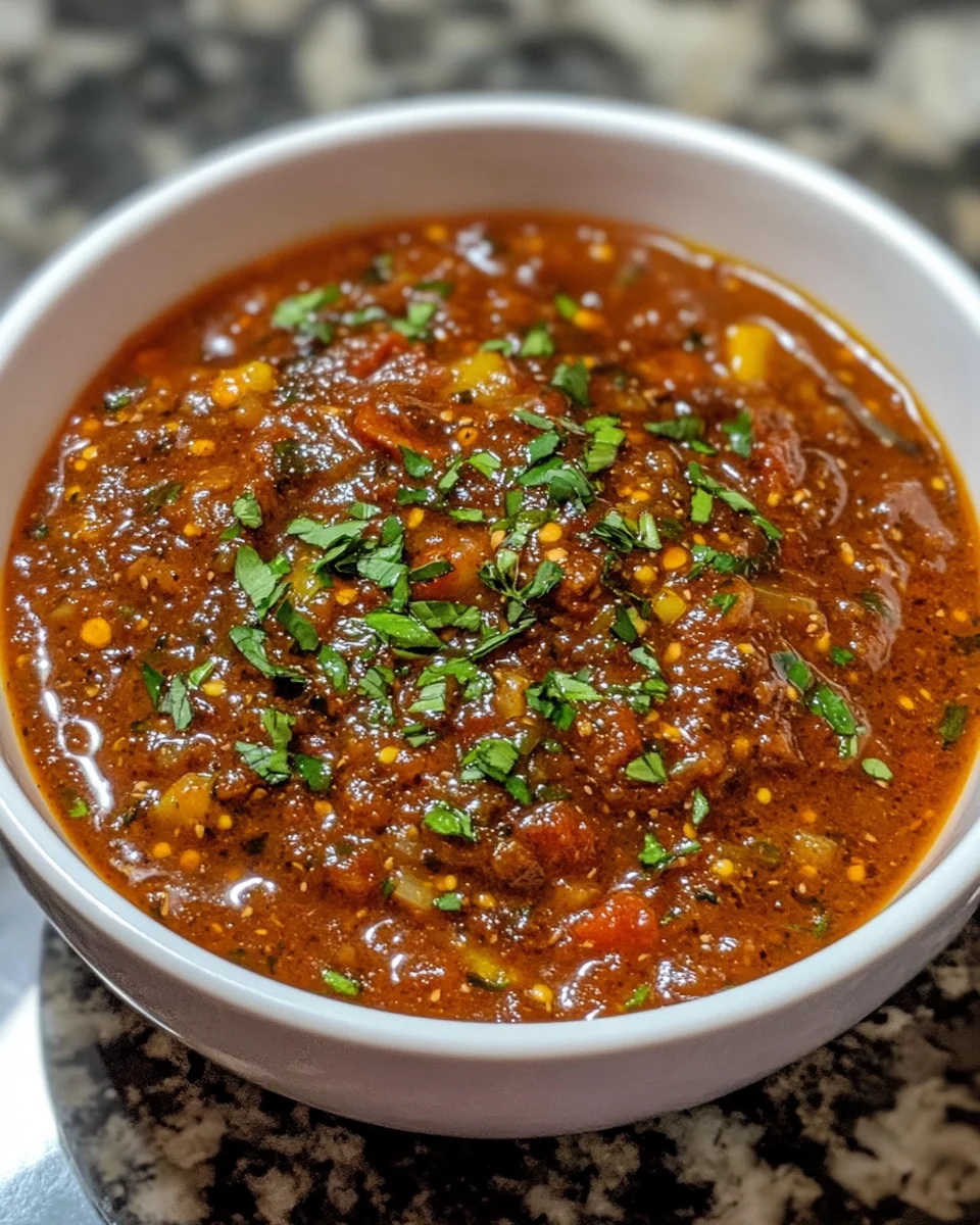 Spicy Roasted Red Pepper Soup