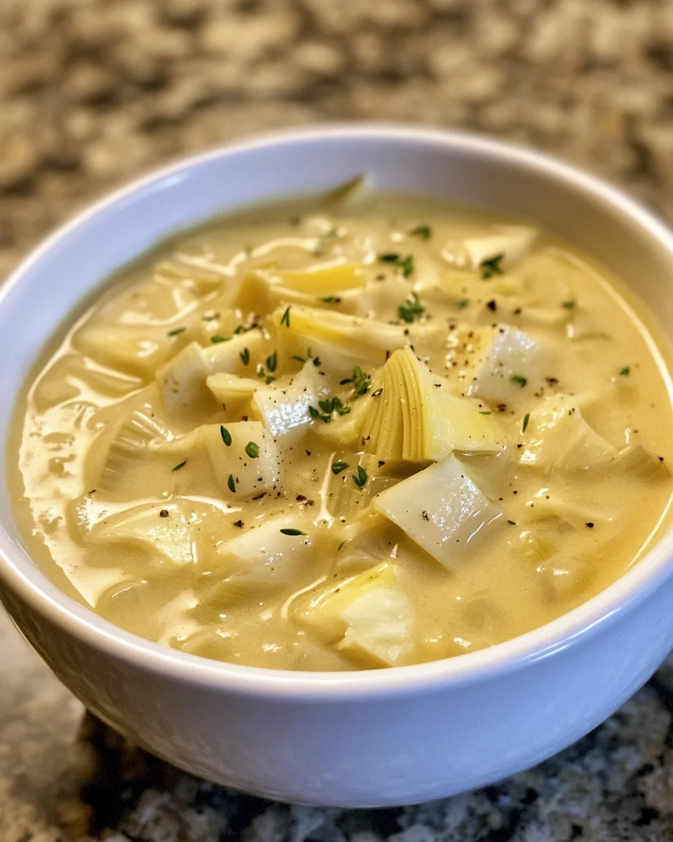Lemony Artichoke Soup: A Refreshing Delight Awaits!