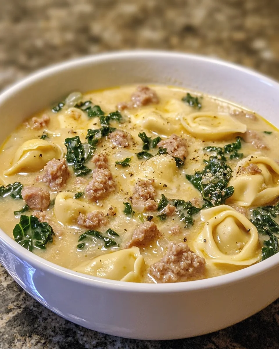 Creamy Tortellini Soup: A Cozy Bowl of Comfort!