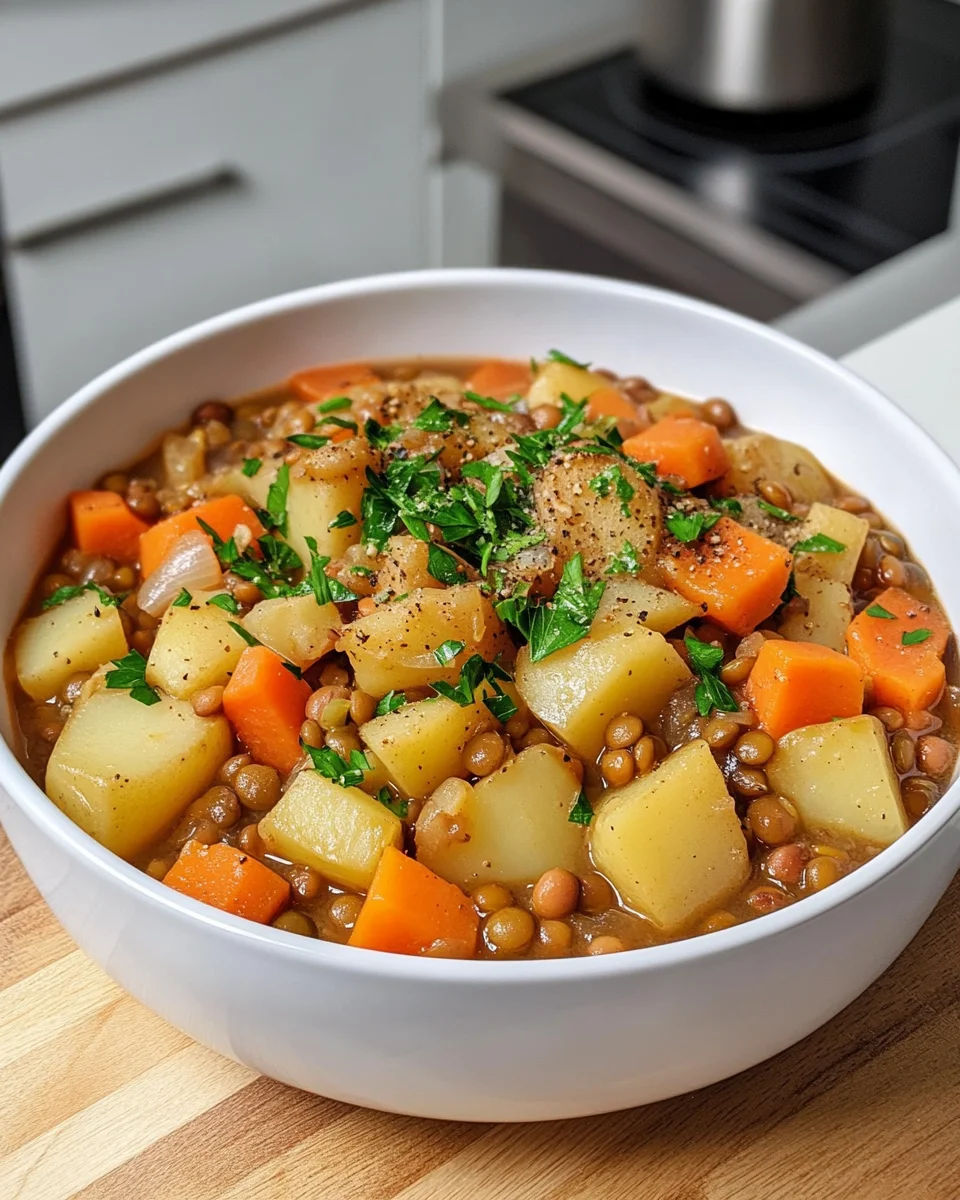 Hearty Lentil and Potato Soup