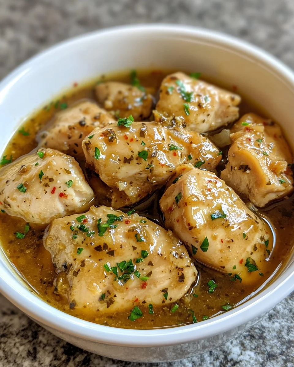 Sweet Garlic Chicken in the Crockpot