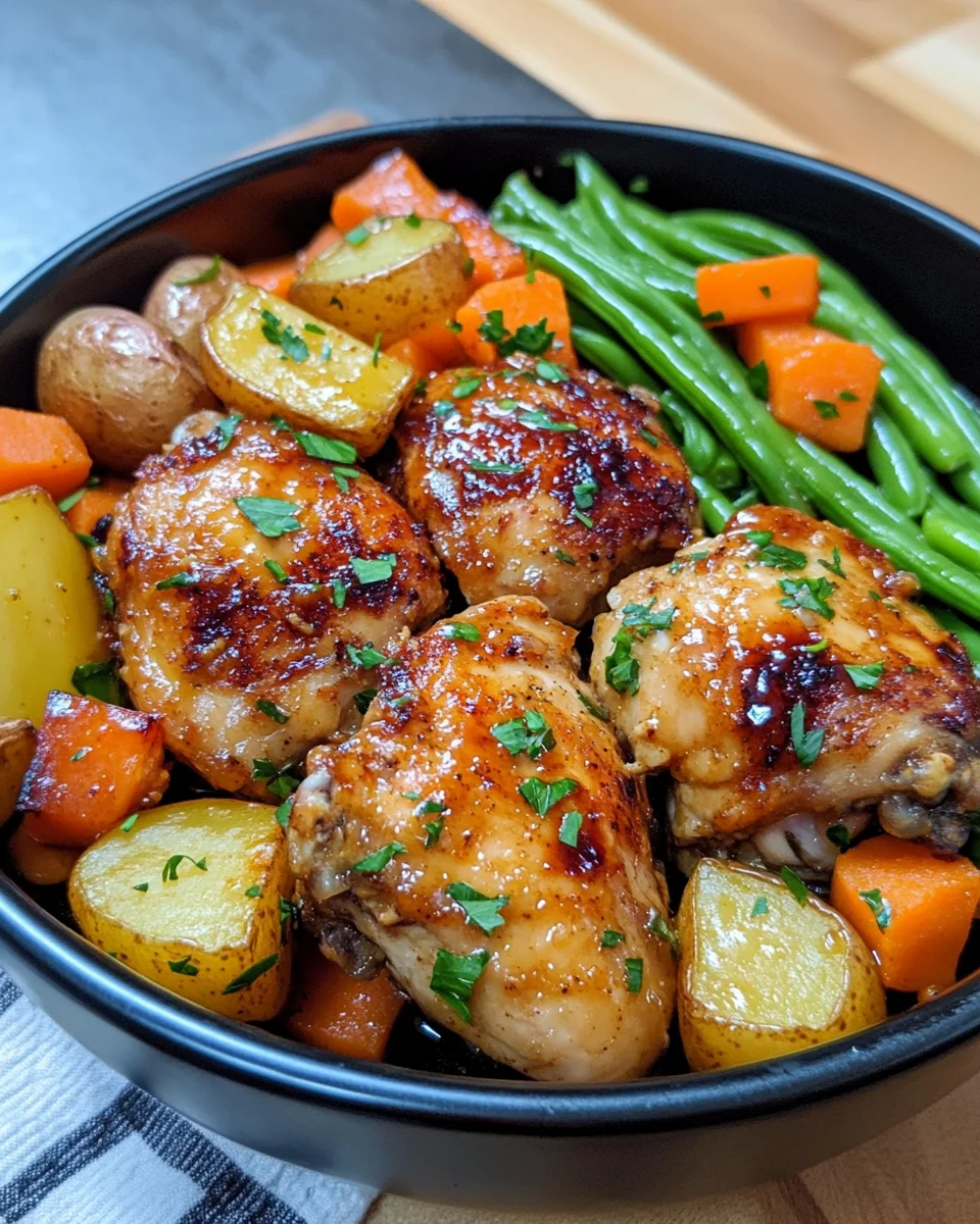 Slow Cooker Honey Garlic Chicken and Veggies Made Easy!