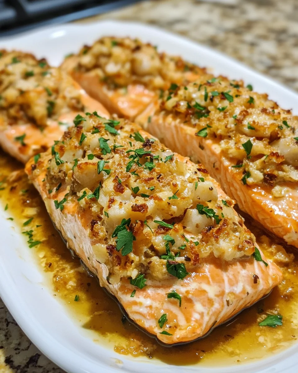 Crab and Shrimp Stuffed Salmon: A Gourmet Delight Awaits!