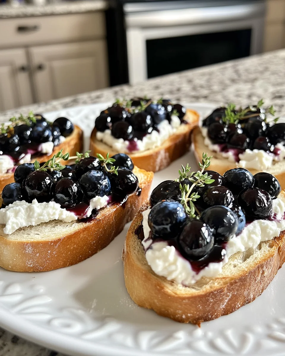 Balsamic Blueberry Goat Cheese Toast: A Delicious Treat!