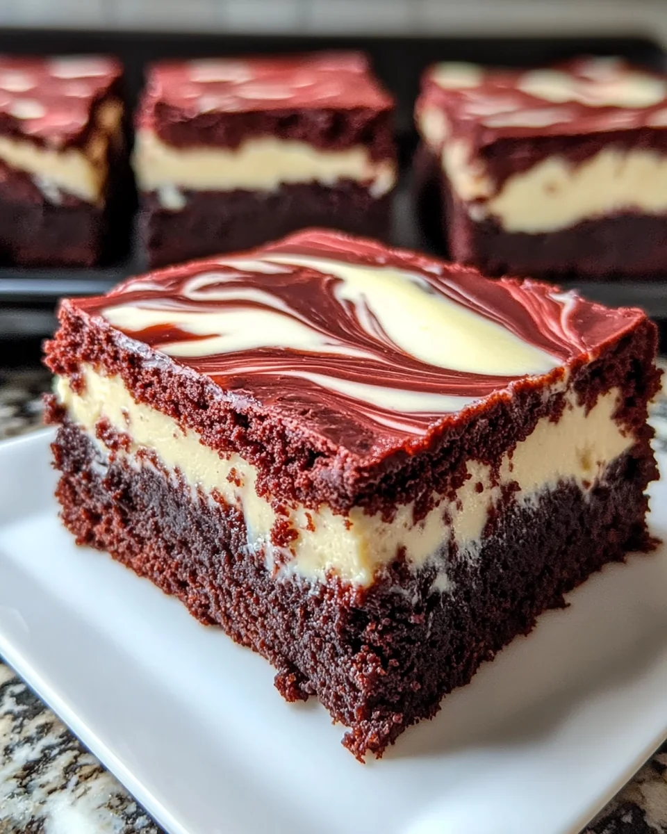 Red Velvet Cheesecake Brownies: Indulge in Irresistible Delight!