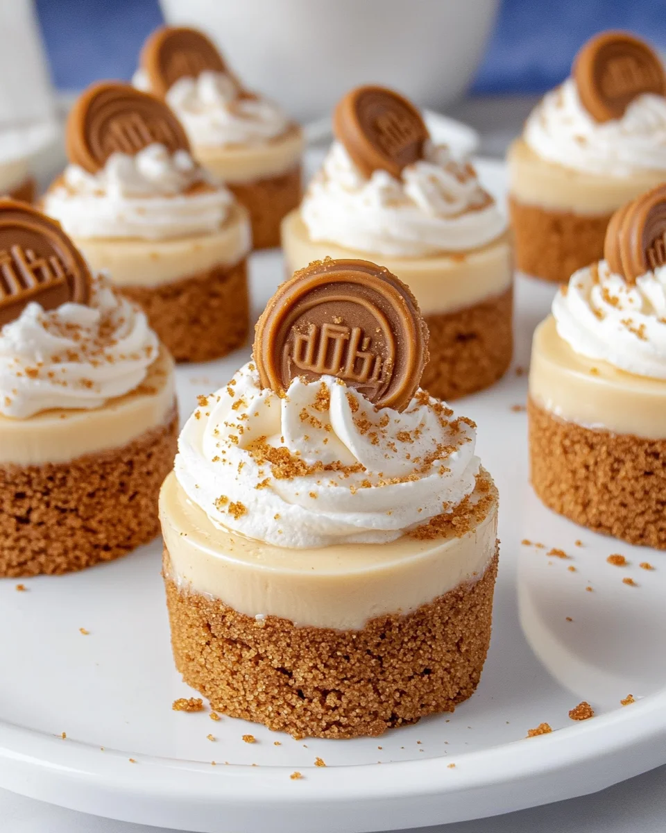 Mini Biscoff Cheesecakes