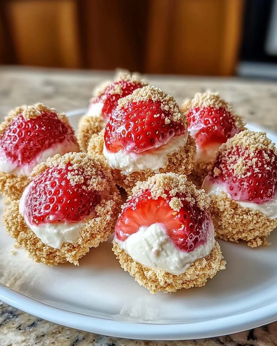 Strawberry Cheesecake Crunch Bites