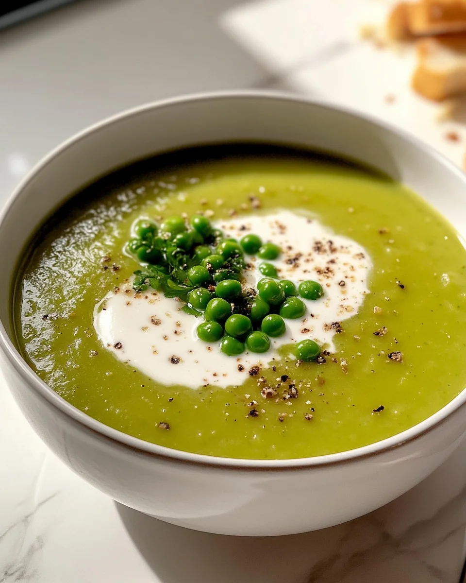 Spring pea soup is a delightful springtime treat!