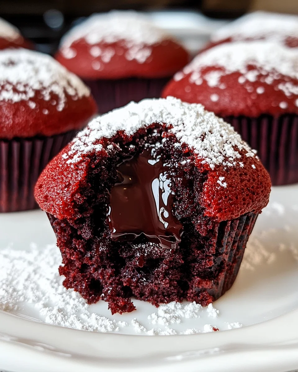 Red Velvet Lava Cupcakes