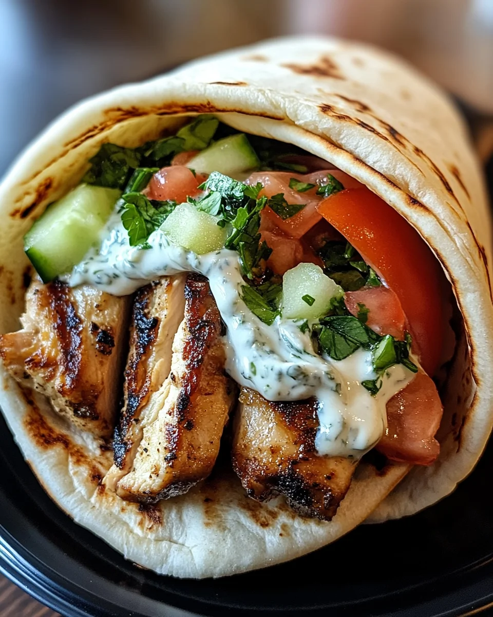 Mediterranean Chicken Gyros with Creamy Feta Tzatziki Delight Your Taste Buds!