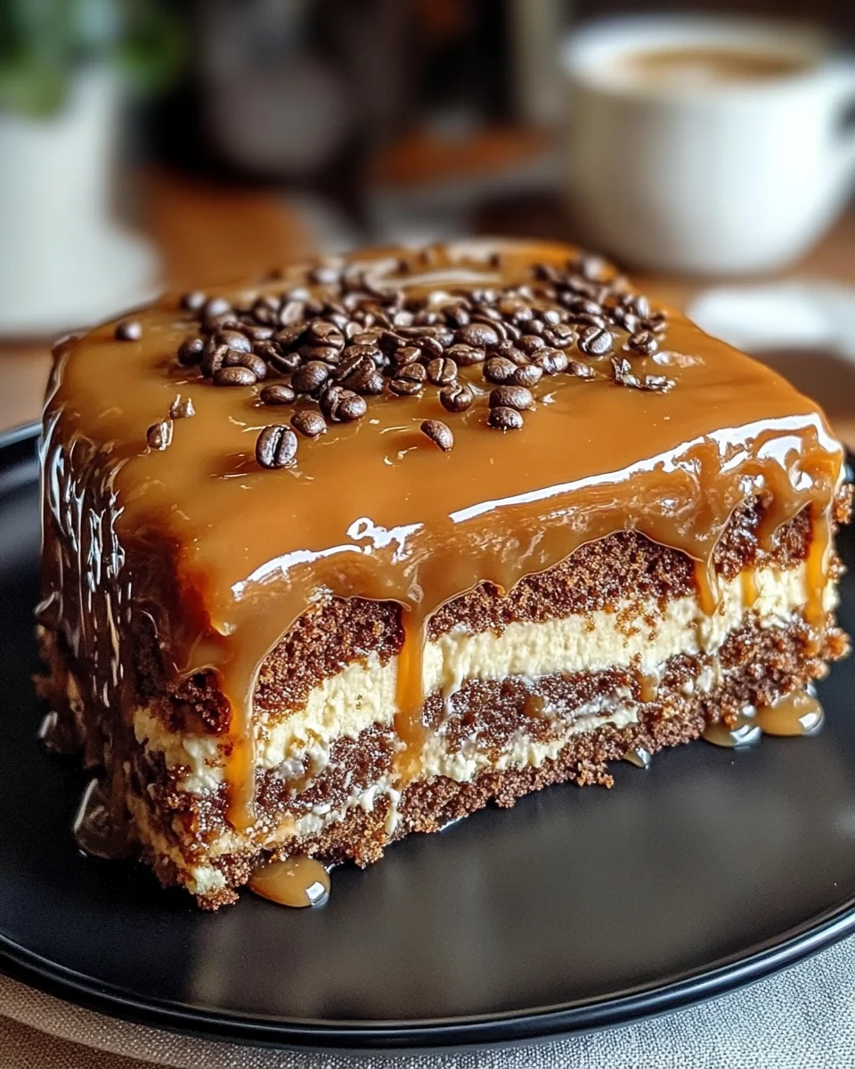 Gooey Coffee Caramel Cake: Indulge in a Sweet Delight!