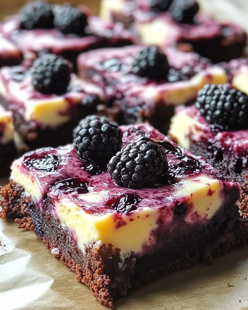 Blackberry Cheesecake Brownies: Indulge in a Delight!