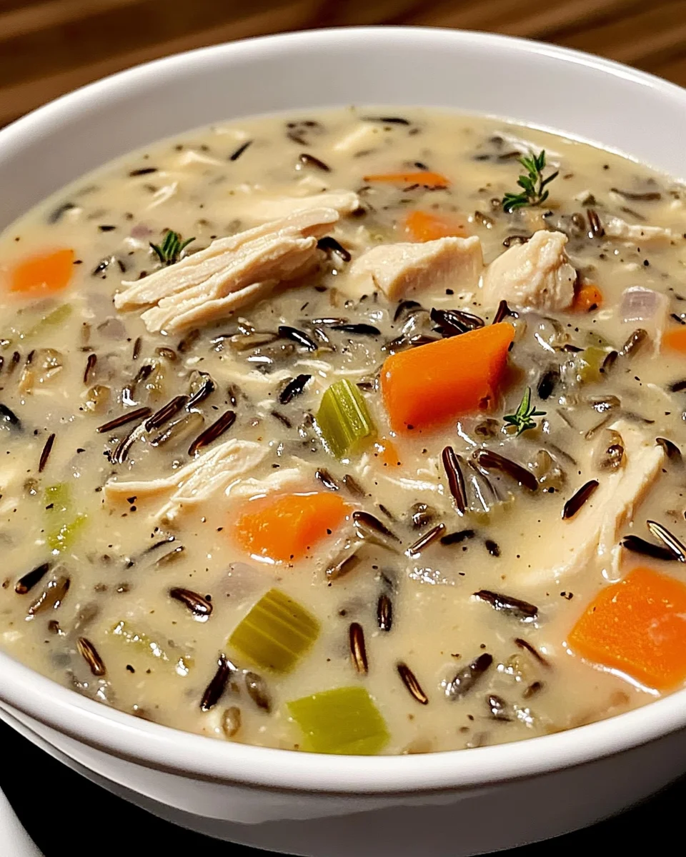 Chicken Wild Rice Soup: A Cozy, Creamy Delight!