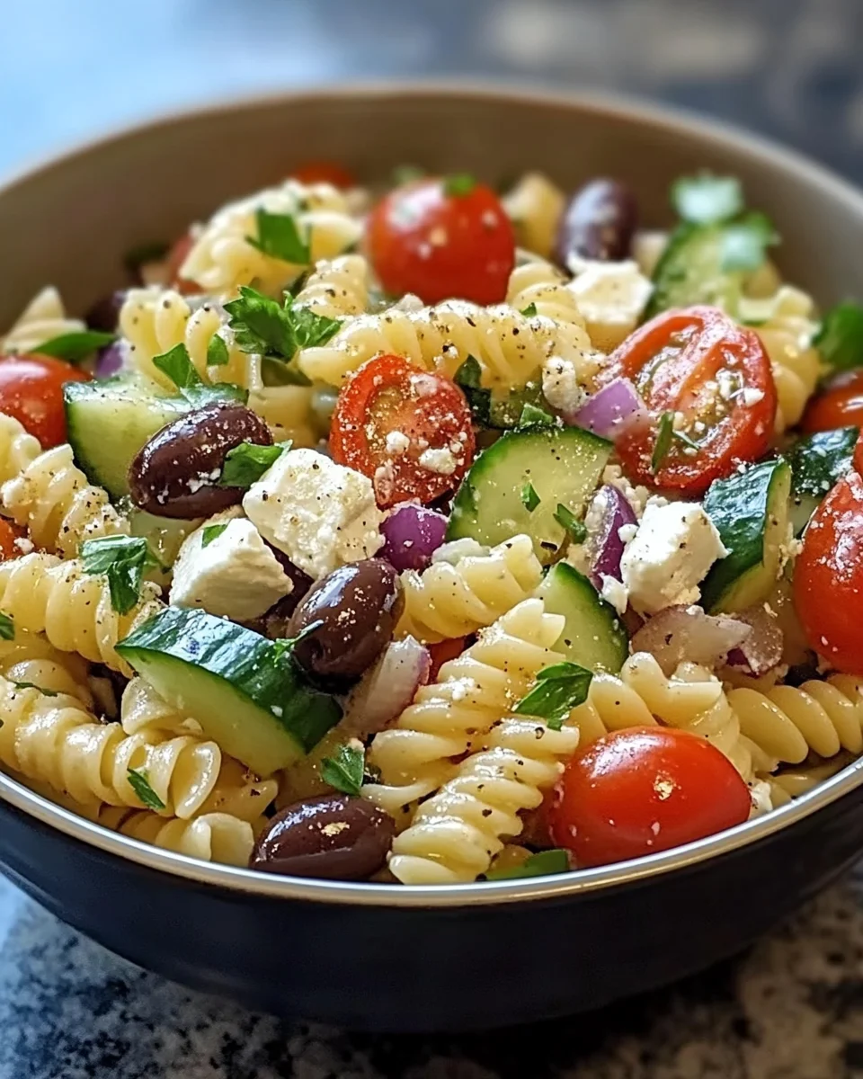 Mediterranean Pasta Salad: A Refreshing Summer Delight!