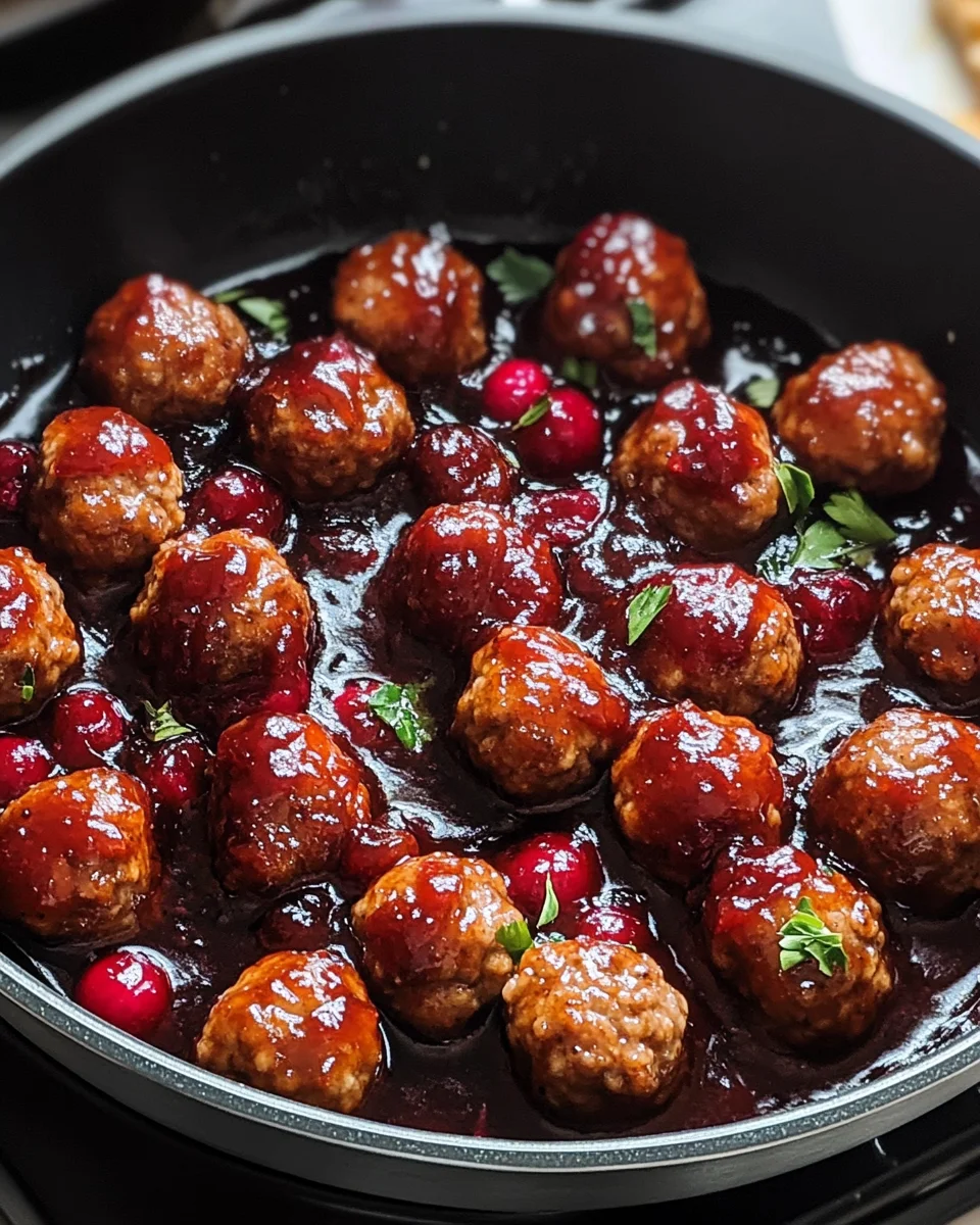 Spicy Cranberry Meatballs
