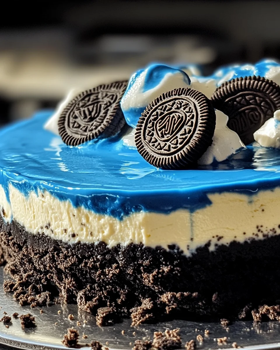 Blue Velvet Oreo Cheesecake: Indulge in This Delightful Treat!