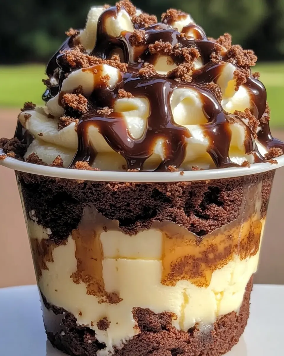 Loaded Brownie Cheesecake Cup – Easy No-Bake Dessert