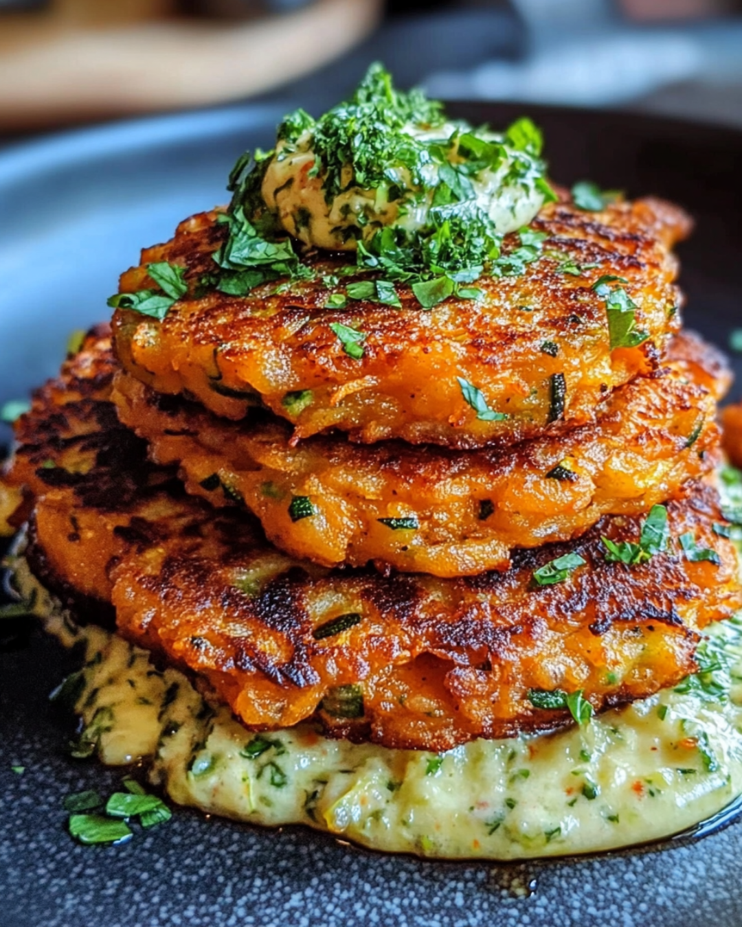 Sweet Potato and Zucchini Fritters