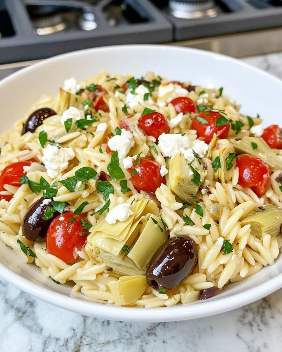 Artichoke and Olive Orzo Bake: A Delicious Oven Delight!