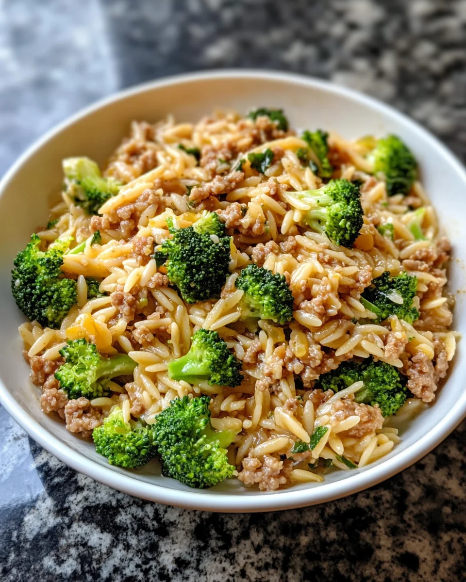 Ground Turkey Orzo