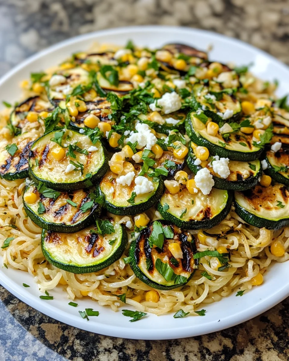 Grilled Zucchini Corn and Noodle Salad: A Refreshing Delight!