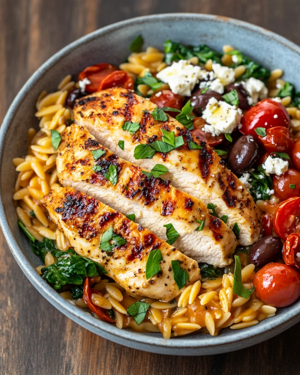 Mediterranean Chicken Recipe With Orzo