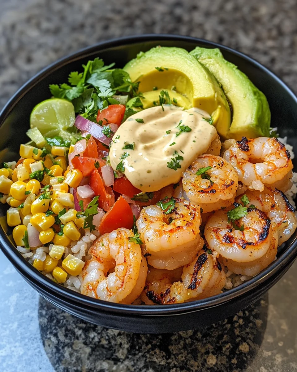 Grilled Shrimp Bowl with Avocado: A Flavorful Delight!