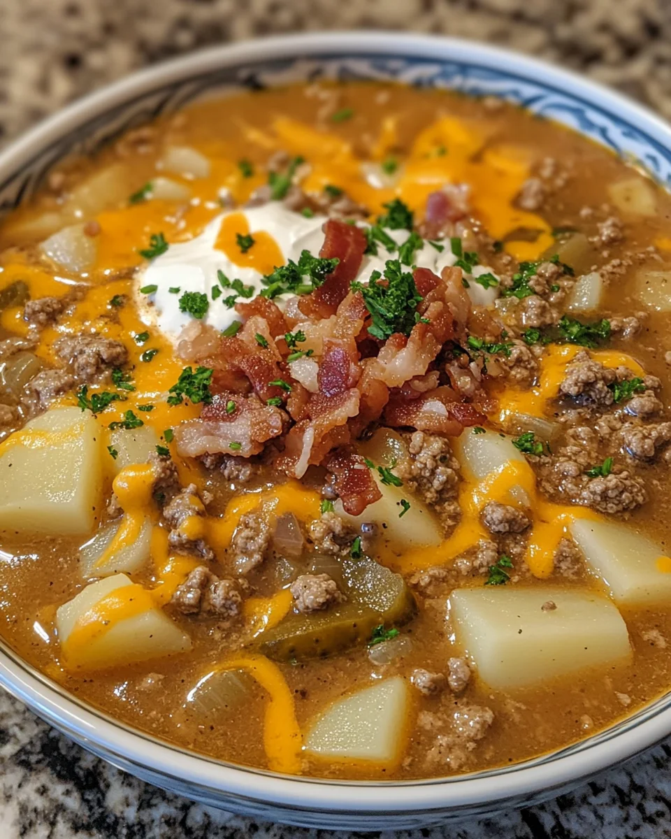 Cheeseburger Soup