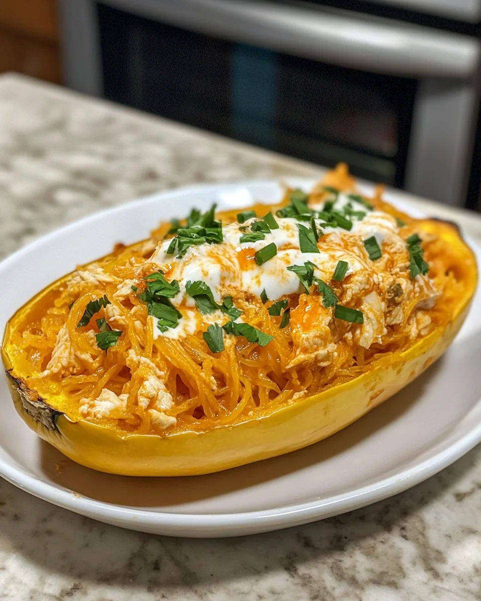 Buffalo Chicken Spaghetti Squash: A Flavorful Twist!